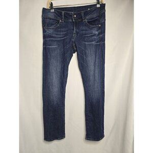 G-Star Raw Women's Midge Saddle Mid Rise Straight Fit Jeans Med Wash 30Wx30L